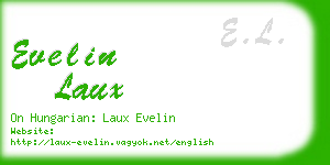 evelin laux business card